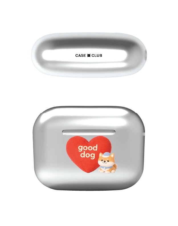 airpods pro 3 silver case join the club heartful shiba