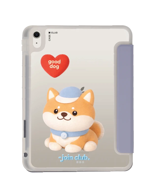 เคสใส ipad air4/5/6/7 11" 2025 (m2/m3) สีม่วง join the club heartful ชิบะ