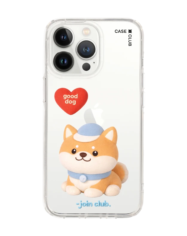 iphone 13 pro clear case join the club heartful shiba