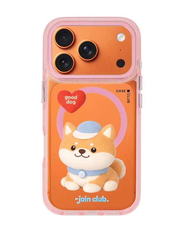 เคสใส iphone 17 pro magsafe สีชมพู jtc heartful ชิบะ