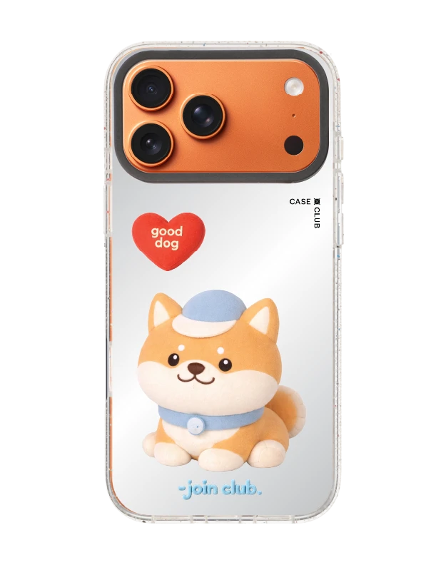 iphone 17 pro max clear mirror magsafe join the club heartful shiba