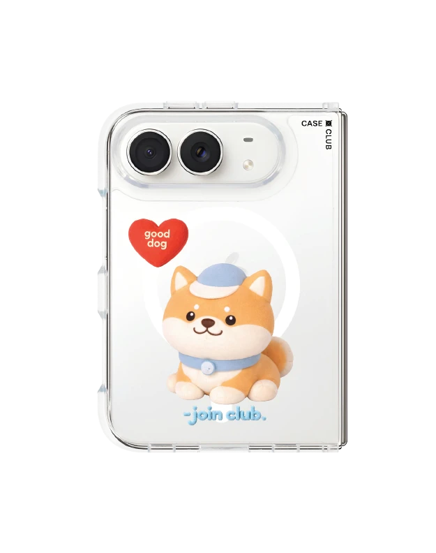 iphone duo clear magsafe join the club heartful shiba
