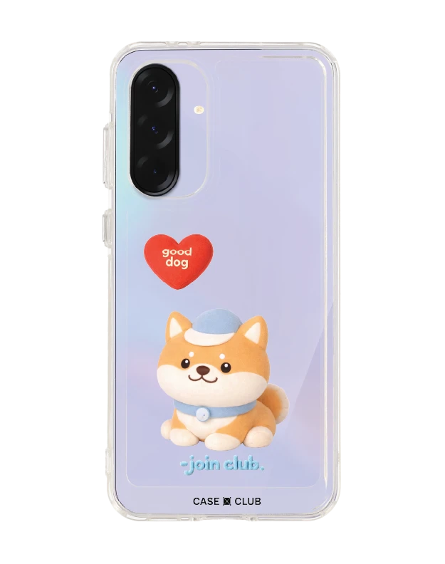 samsung galaxy a36 clear case join the club heartful shiba