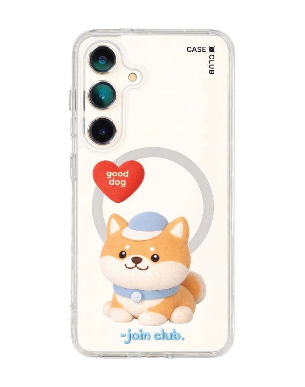 samsung galaxy s25 clear magsafe join the club heartful shiba