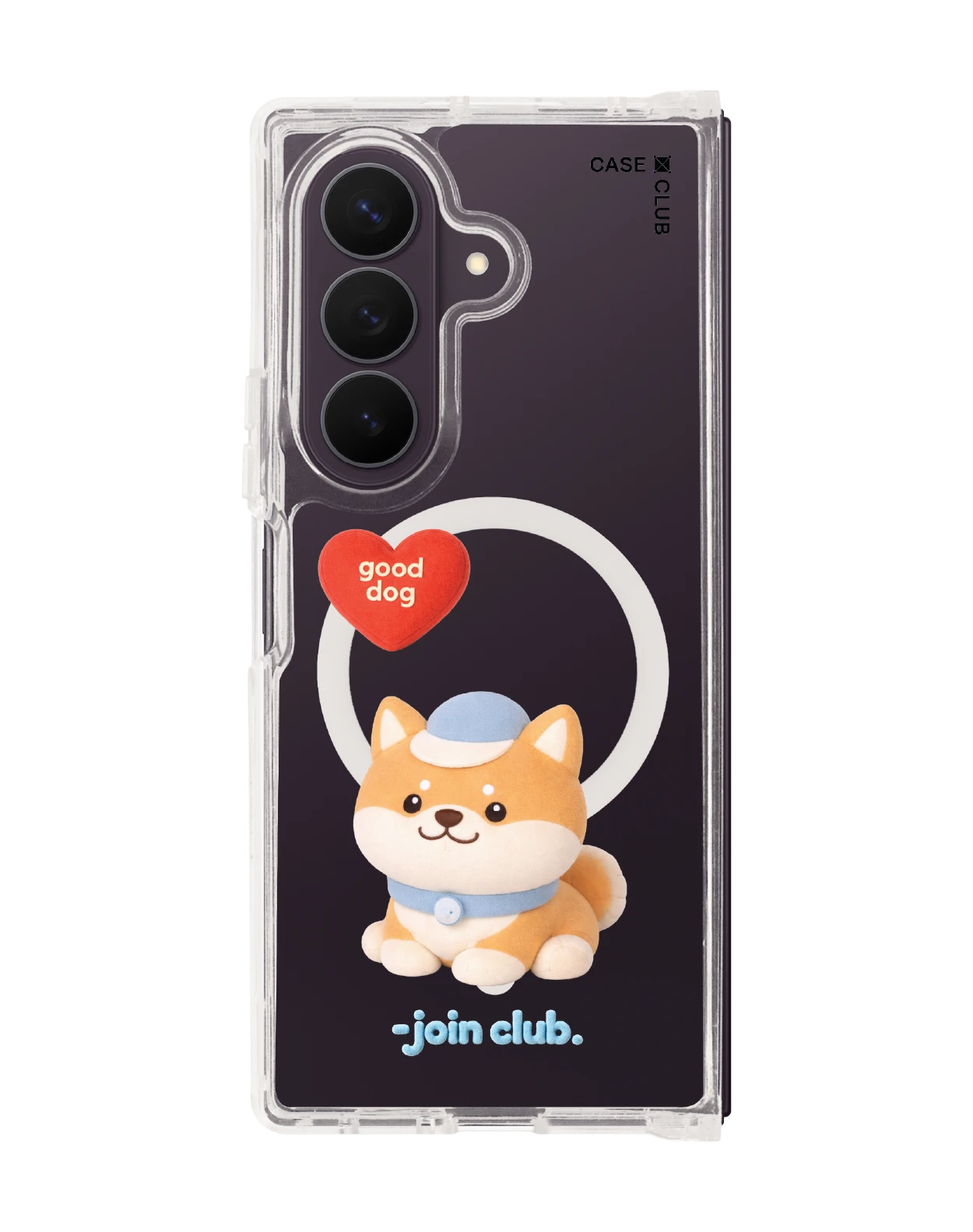 เคสใส samsung galaxy z fold 8 ultra magsafe jtc heartful ชิบะ