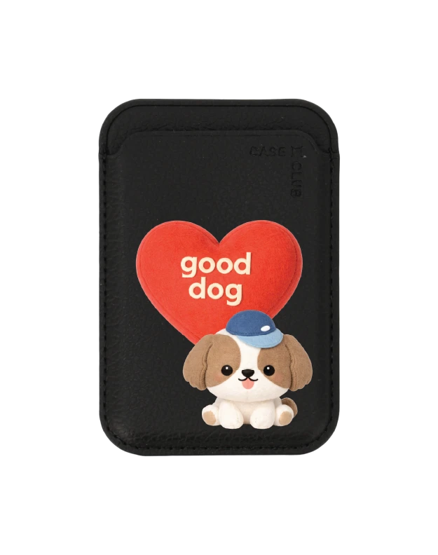 กระเป๋าใส่บัตร magsafe ดำ join the club heartful ชิสุ