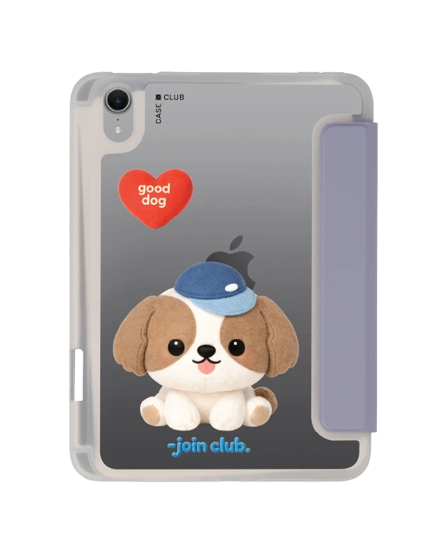 เคสใส ipad mini 7 สีม่วง join the club heartful ชิสุ