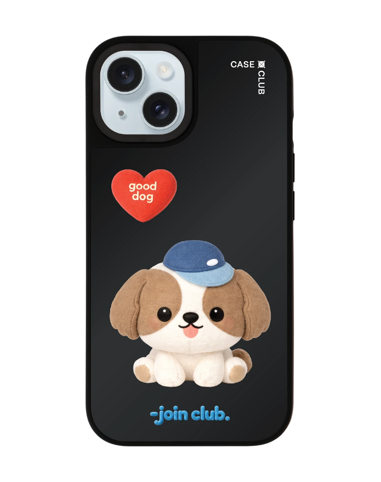 เคสกระจก iphone 15 matte magsafe join the club heartful ชิสุ