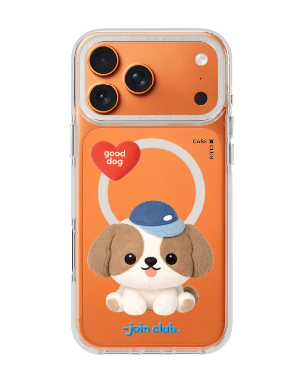 เคสใส iphone 17 pro max magsafe สีขาว join the club heartful ชิสุ