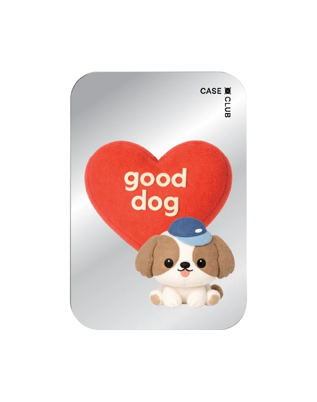 magnetic mirror cardholder stand join the club heartful shih tzu