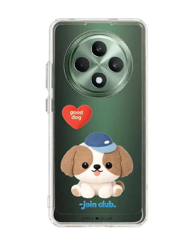 oppo reno 12f clear case join the club heartful shih tzu
