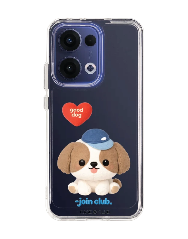 oppo reno 13 clear case join the club heartful shih tzu