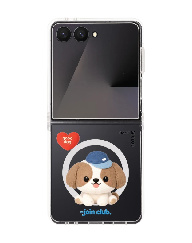 samsung galaxy z flip 7 clear magsafe join the club heartful shih tzu