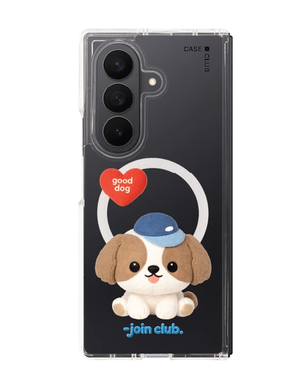 samsung galaxy z fold 7 clear magsafe join the club heartful shih tzu