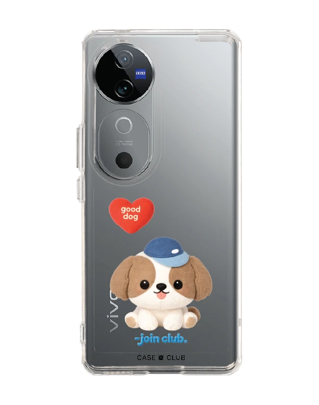 vivo v40 5g clear case join the club heartful shih tzu