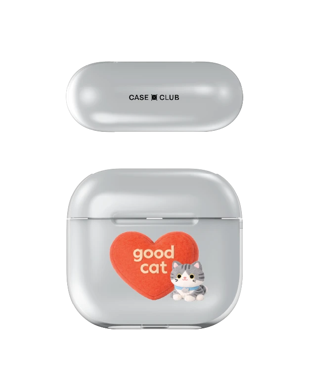เคสใส airpods 4 join the club heartful แมวลายสลิด