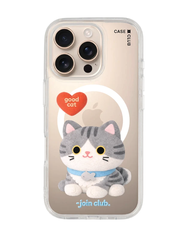 เคสใส iphone 16 pro magsafe join the club heartful แมวลายสลิด