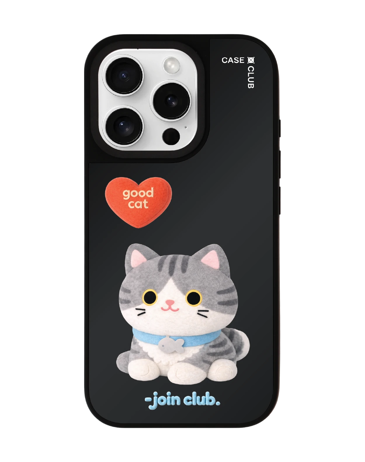 เคสกระจก iphone 16 pro matte magsafe join the club heartful แมวลายสลิด