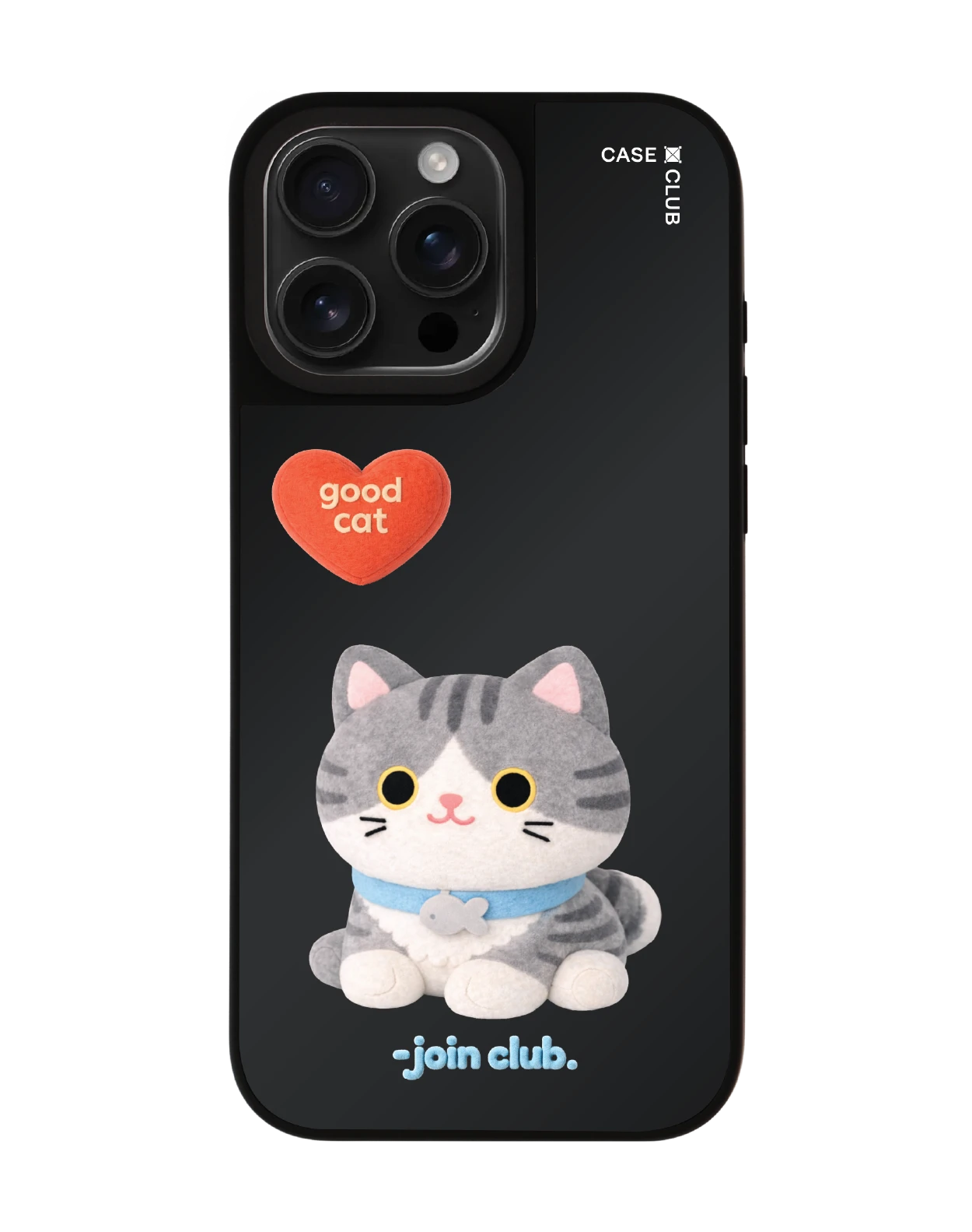 เคสกระจก iphone 16 pro max matte magsafe join the club heartful แมวลายสลิด