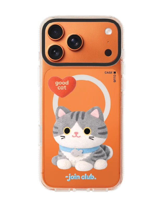 เคสใส iphone 17 pro max clear case magsafe shield join the club heartful แมวลายสลิด