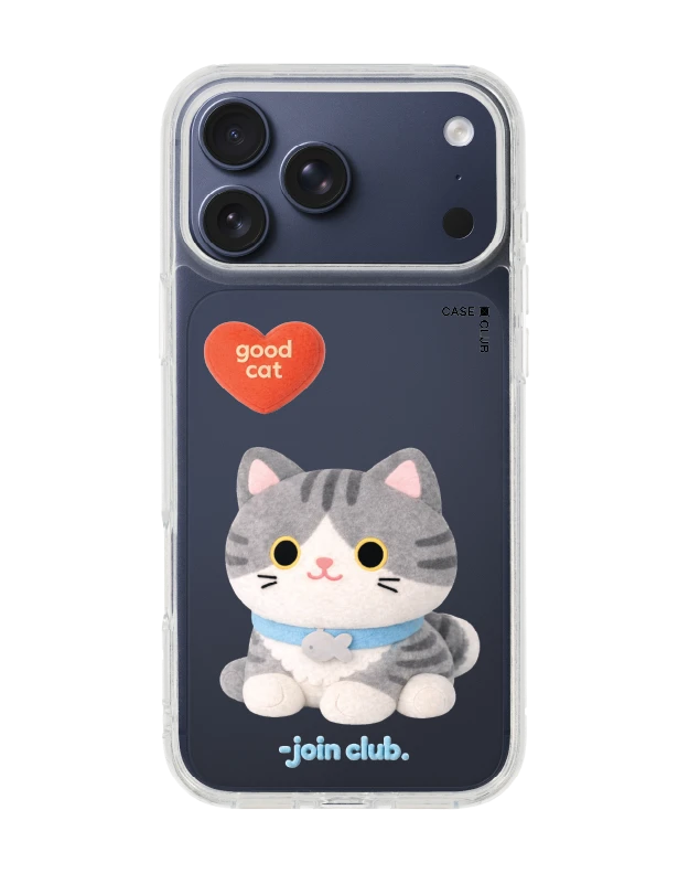 เคสใส iphone 17 pro max join the club heartful แมวลายสลิด