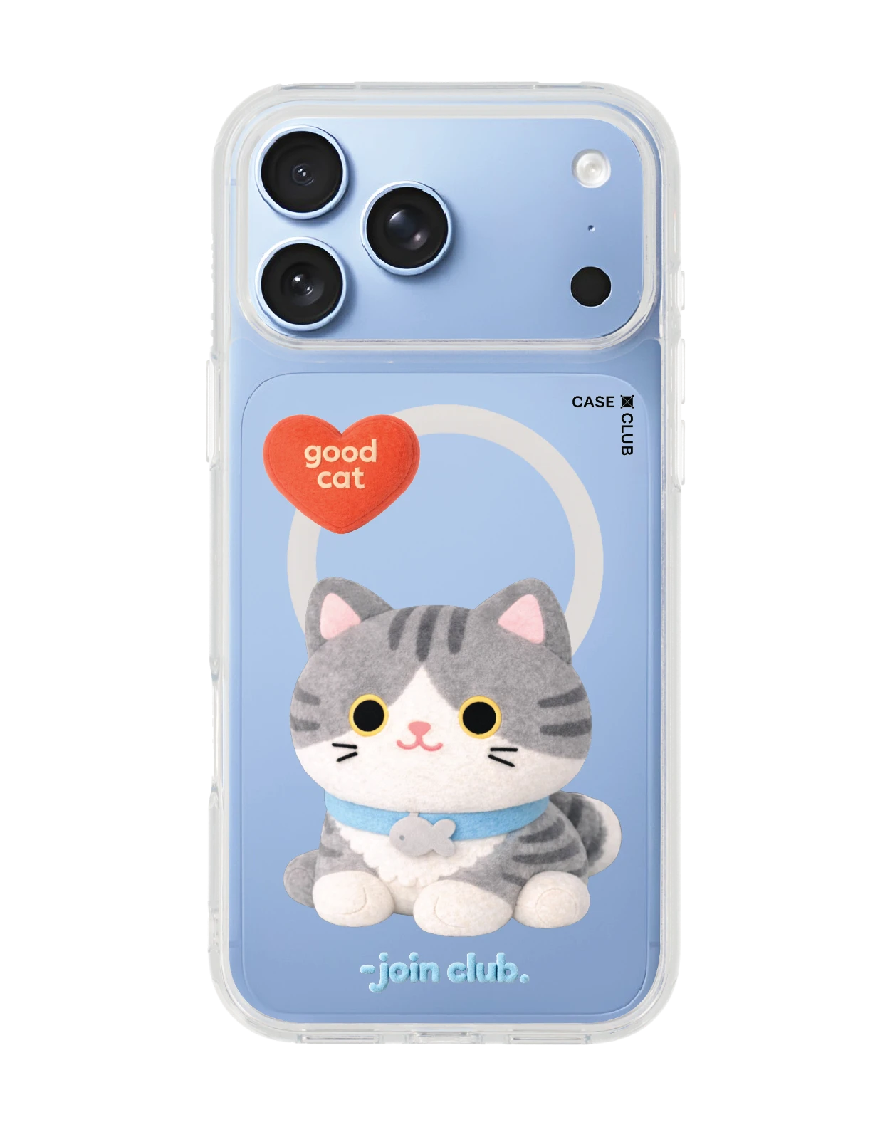 เคสใส iphone 18 pro max magsafe jtc heartful แมวลายสลิด