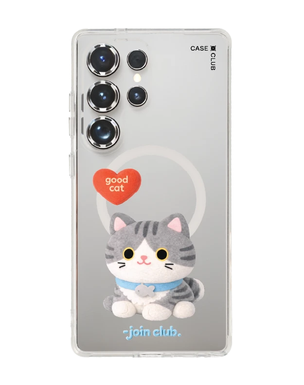 เคสใส samsung galaxy s25 ultra magsafe join the club heartful แมวลายสลิด