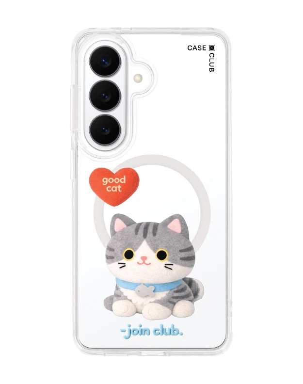 samsung galaxy s26 clear magsafe join the club heartful tabby cat
