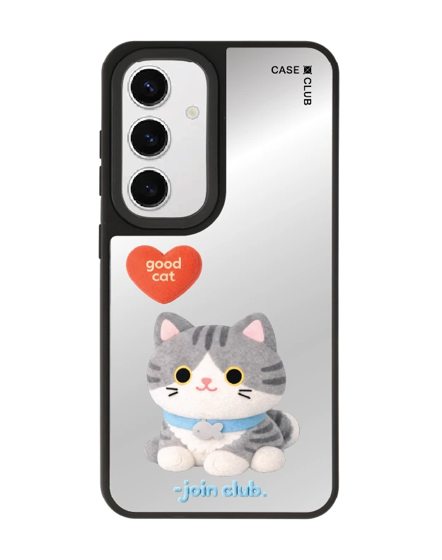 samsung s24 matte mirror magsafe join the club heartful tabby cat