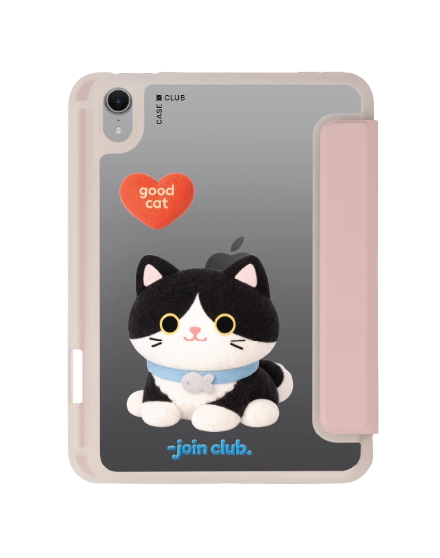 เคสใส ipad mini 7 สีชมพู join the club heartful แมวทักซิโด้