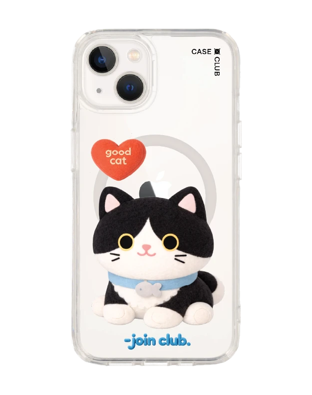 เคสใส iphone 13 magsafe join the club heartful แมวทักซิโด้
