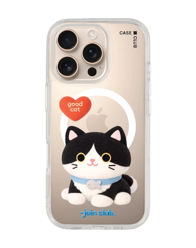 เคสใส iphone 16 pro magsafe join the club heartful แมวทักซิโด้