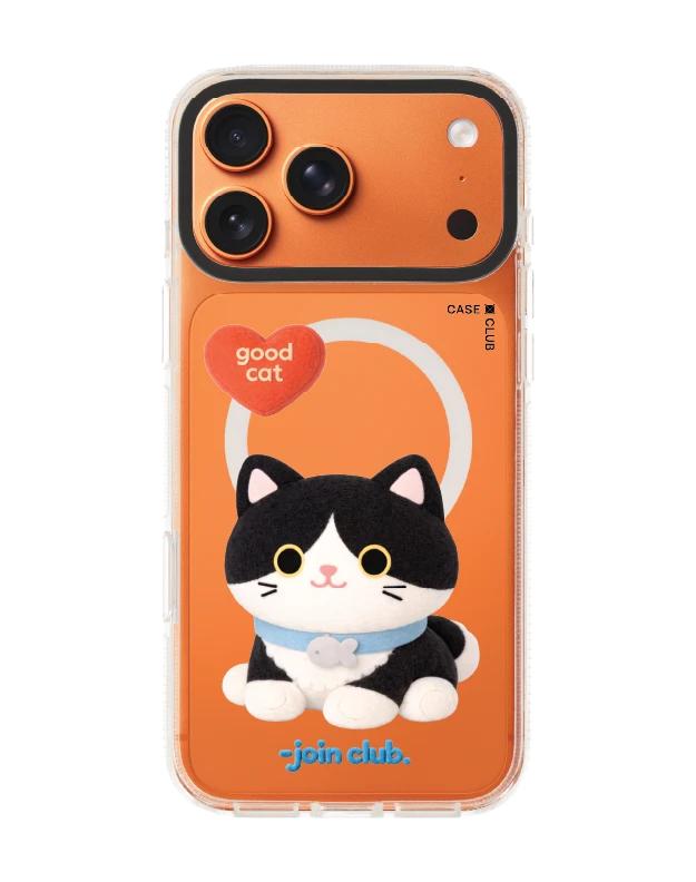 เคสใส iphone 17 pro max clear case magsafe shield join the club heartful แมวทักซิโด้