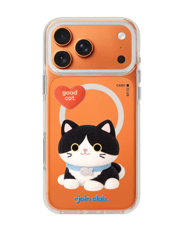 เคสใส iphone 17 pro max magsafe สีขาว join the club heartful แมวทักซิโด้