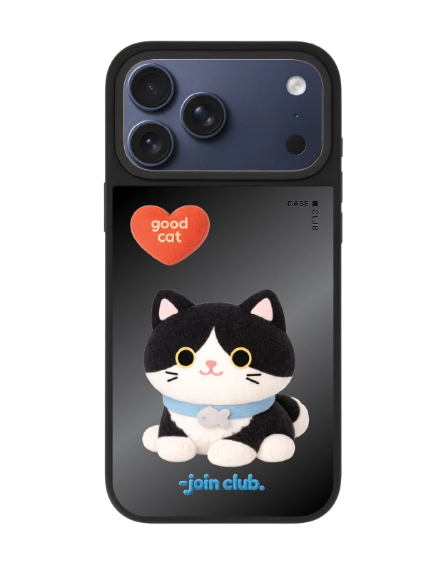 เคสกระจก iphone 17 pro max matte magsafe join the club heartful แมวทักซิโด้