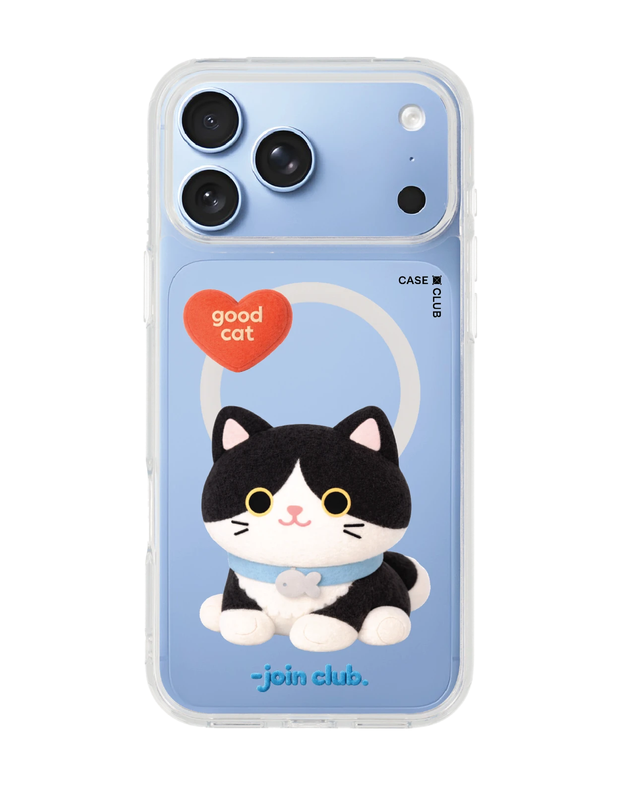เคสใส iphone 18 pro max magsafe jtc heartful แมวทักซิโด้