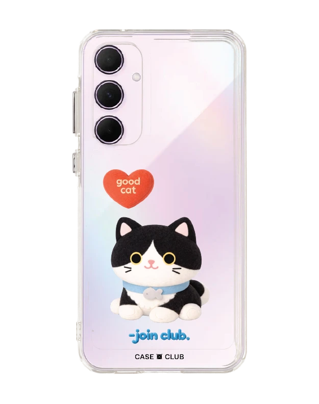 เคสใส samsung a55 join the club heartful แมวทักซิโด้
