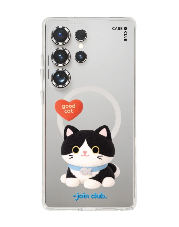 เคสใส samsung galaxy s25 ultra magsafe join the club heartful แมวทักซิโด้