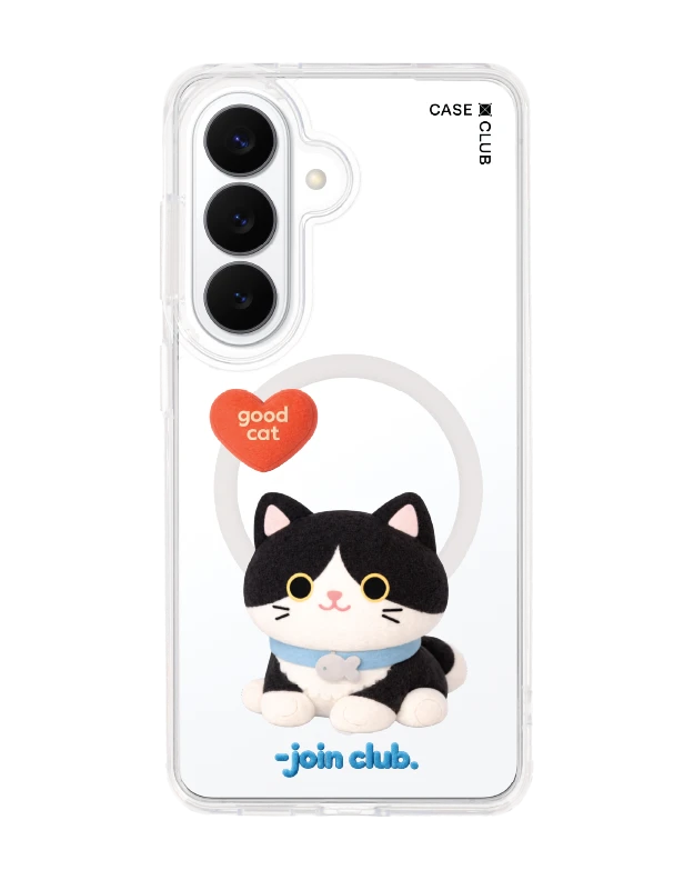 samsung galaxy s26 clear magsafe join the club heartful tuxedo cat