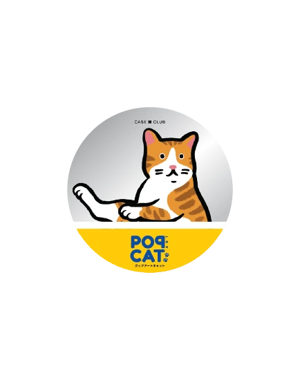 ป็อปกริปกระจก join the club แมวส้ม