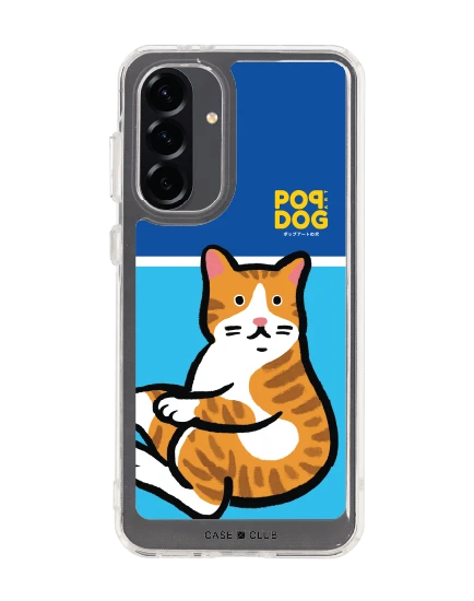 samsung galaxy a56 clear case join the club orange cat