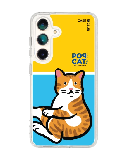 samsung galaxy s25 clear magsafe join the club orange cat