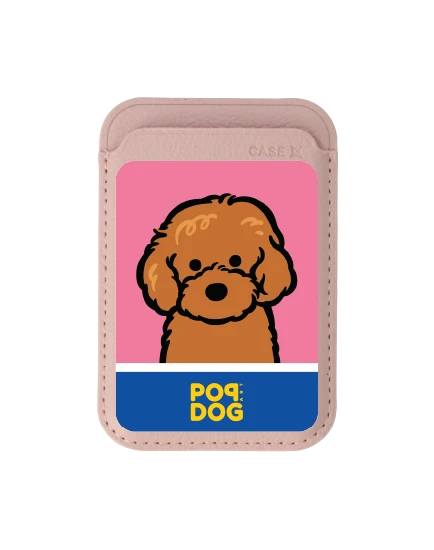 กระเป๋าใส่บัตร magsafe ชมพูอ่อน join the club พุดเดิ้ล