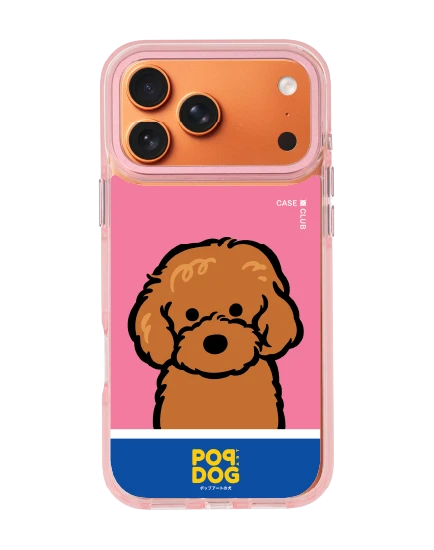iphone 17 pro max clear pink magsafe join the club poodle