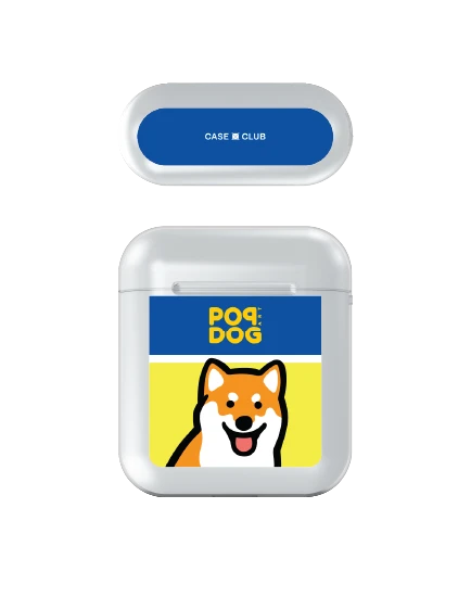 airpods (1/2 gen) clear case join the club shiba