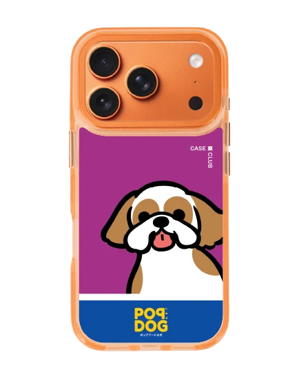 iphone 17 pro clear orange magsafe join the club shih tzu