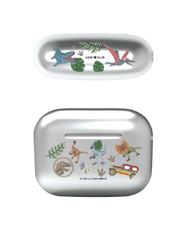 airpods pro 2 mirror case jurassic cute dinosaur