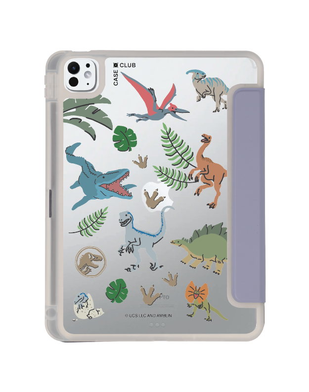 เคสใส ipad pro 11 สีม่วง jurassic cute dinosaur