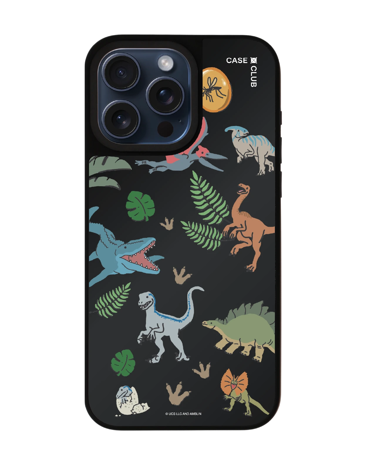 เคสกระจก iphone 15 pro max matte magsafe jurassic cute dinosaur
