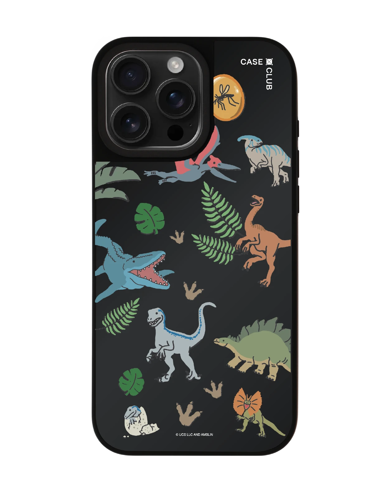 เคสกระจก iphone 16 pro max matte magsafe jurassic cute dinosaur
